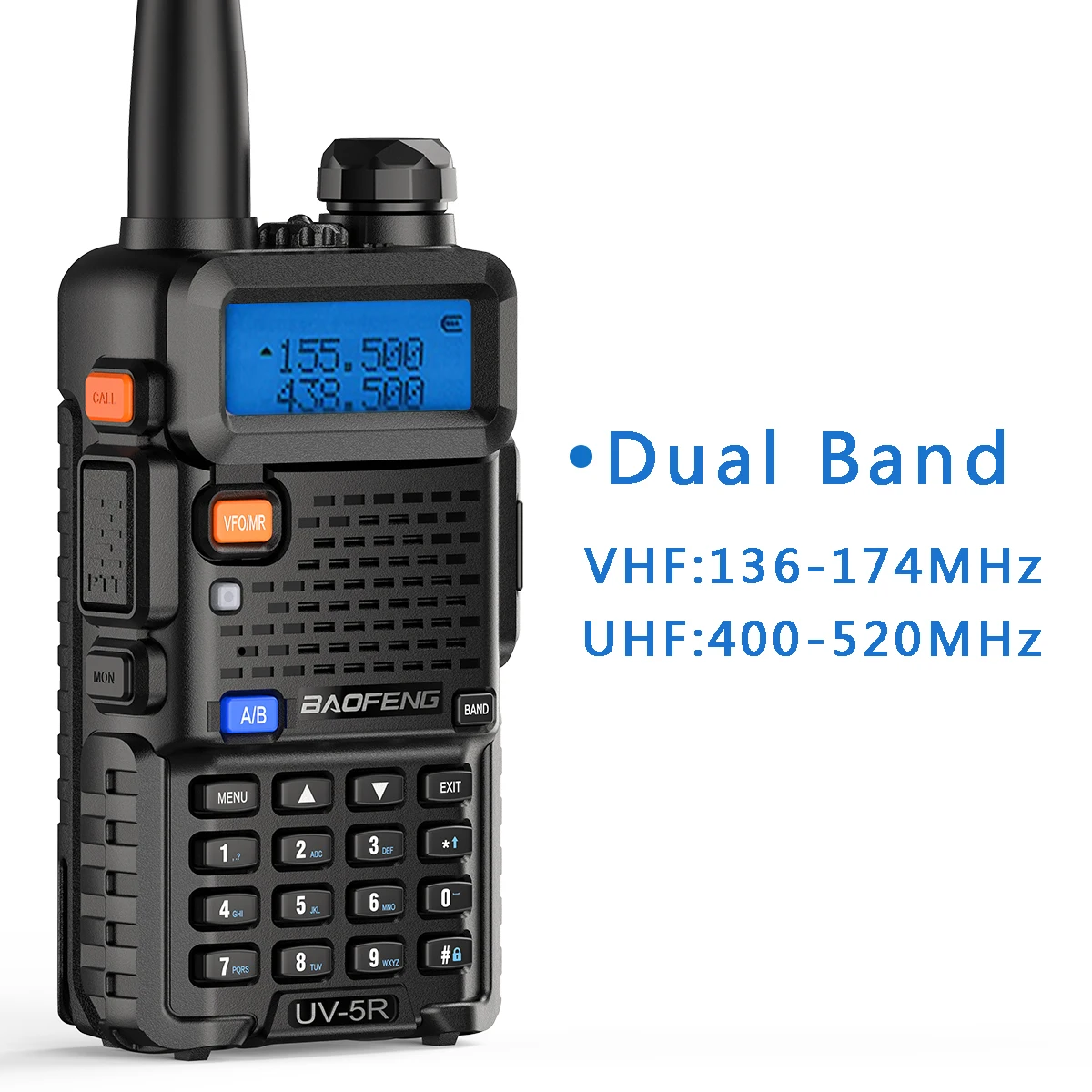 Upgrade Of Baofeng UV-5R Walkie Talkie USB Direct Charger UHV/VHF Dual Band  High Power Ham CB Radio Portable Two Way Radio AliExpress