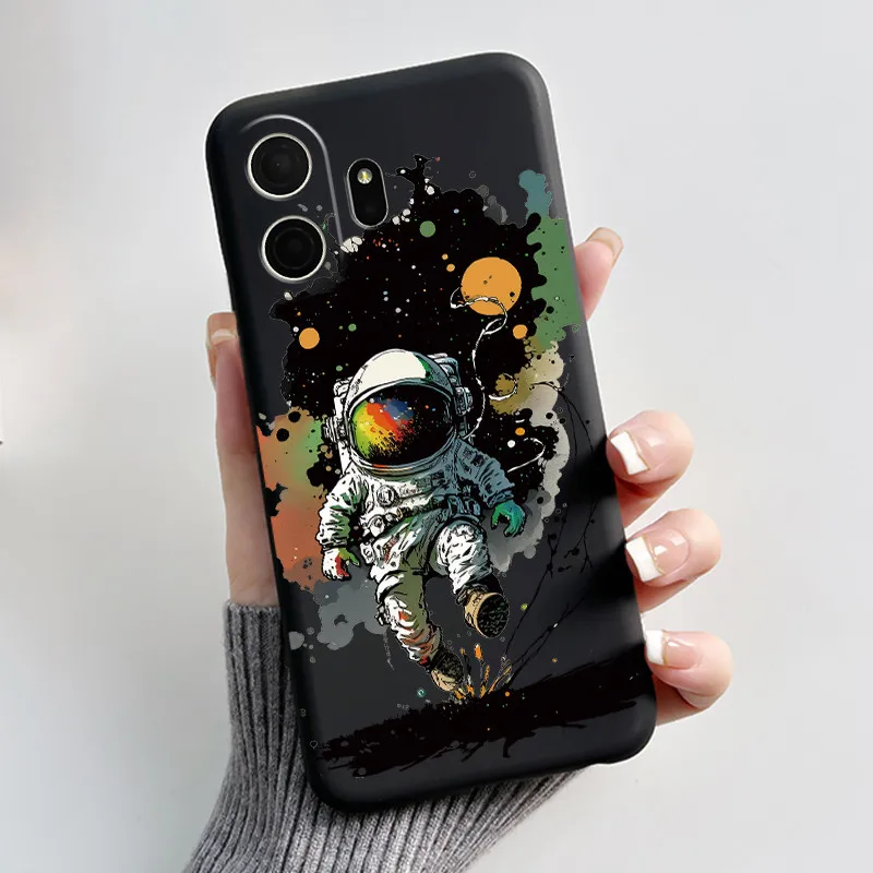 Aesthetic Cute Cat Cartoon Shockproof Silicone TPU Back Cover