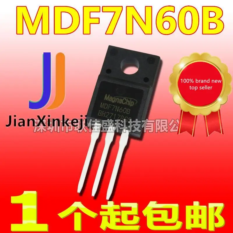 

10 шт., 100% оригинальная новая фотовспышка MDF7N60BTH MDF7N60B 7A 600V TO220 MOS
