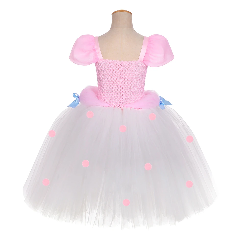 Toy Bo Peep Kostüm für Mädchen Geburtstag Party Kleider Tutu Prinzessin Kleid Schäferhundin Cosplay Halloween Kostüm für Kinder Kleidung – Detail 8
