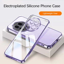 Ultrathin Plating Shockproof Clear Silicone Phone Case - OnePlus 13s (PURPLE)