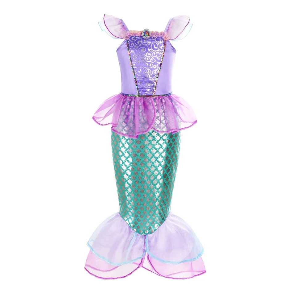 Mermaid Costume For Girls Halloween Dress Kids Birthday Gift Princess Costumes Dress Girl Carnival Party