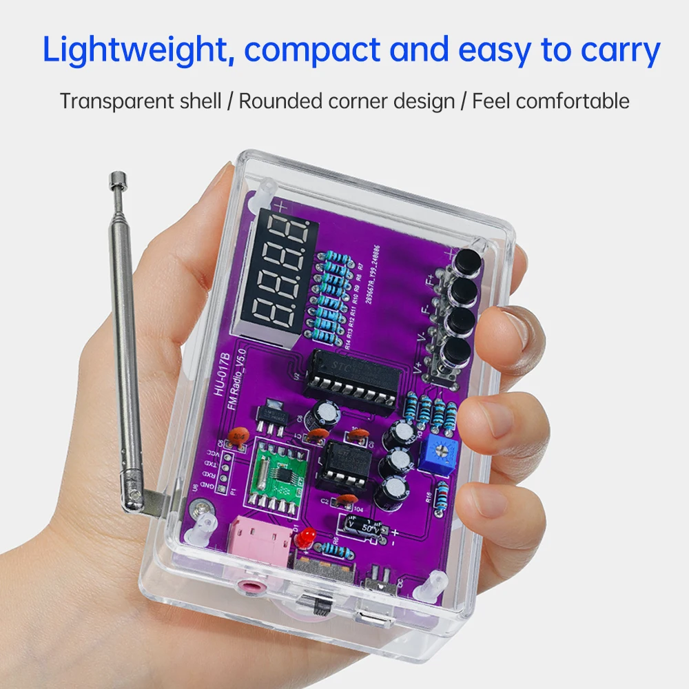 FM Radio Kit DIY Practice Electronic Parts Learning Set