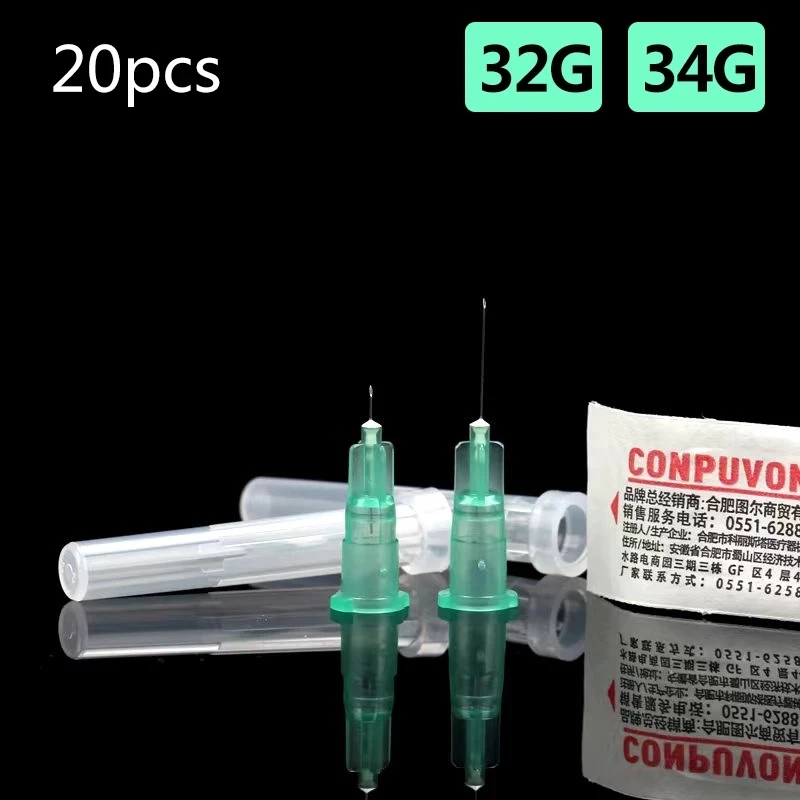 32G 34G needle Piercing Transparent Syringe Injection glue Clear Tip