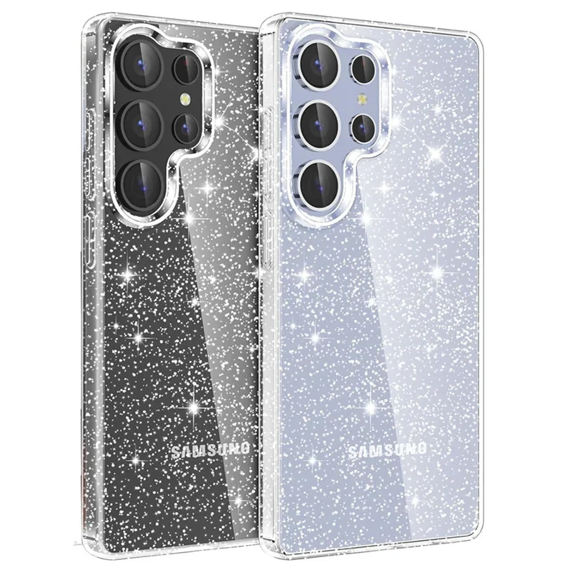 Glitter Bling Sparkle Clear Soft Case - Women and Girls s Cover Accessory