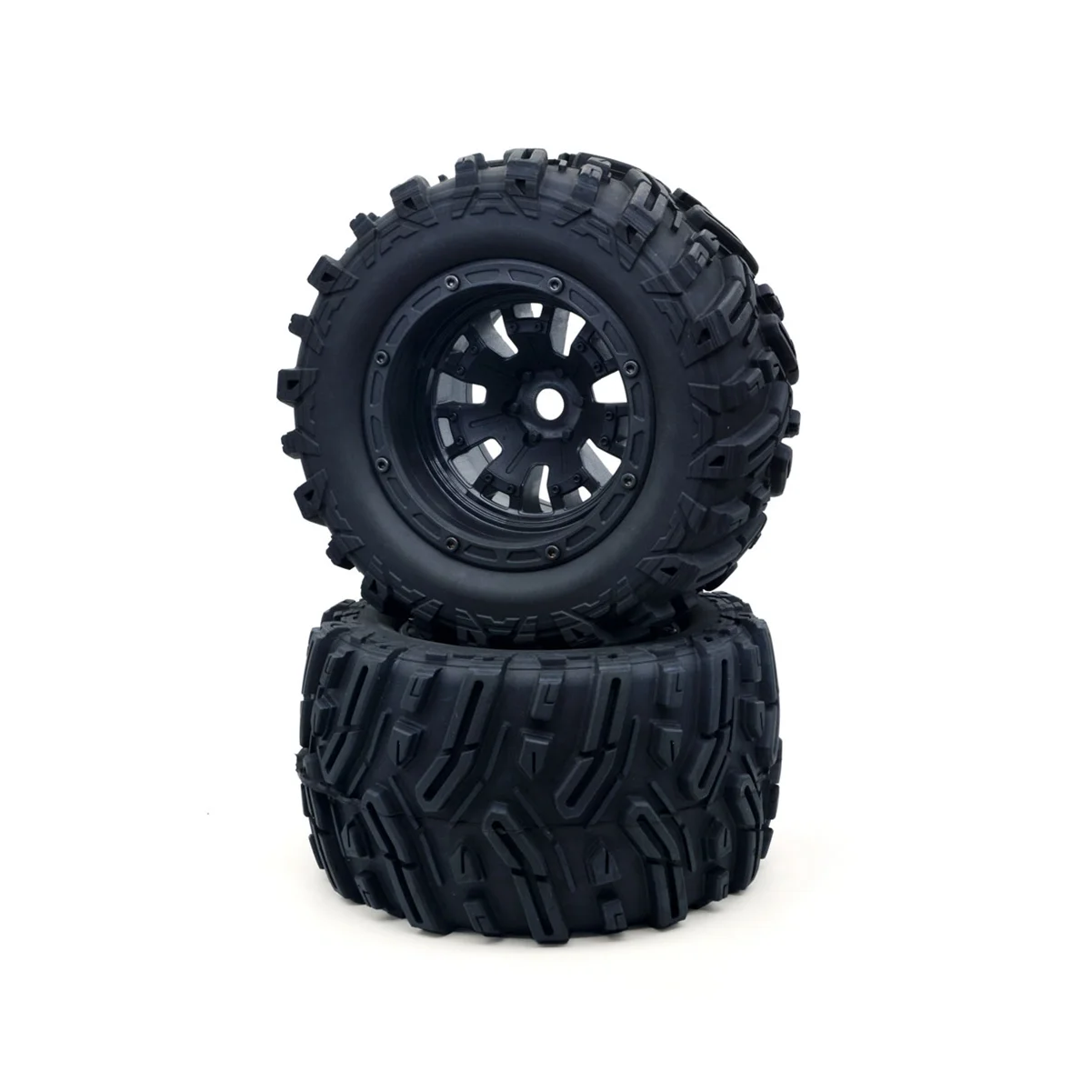 

MX-07 2Pcs 188mm Tire Wheel Tyre 8752 8753 for ZD MX-07 MX07 MX 07 1/7 RC Car Spare Parts Accessories,Black
