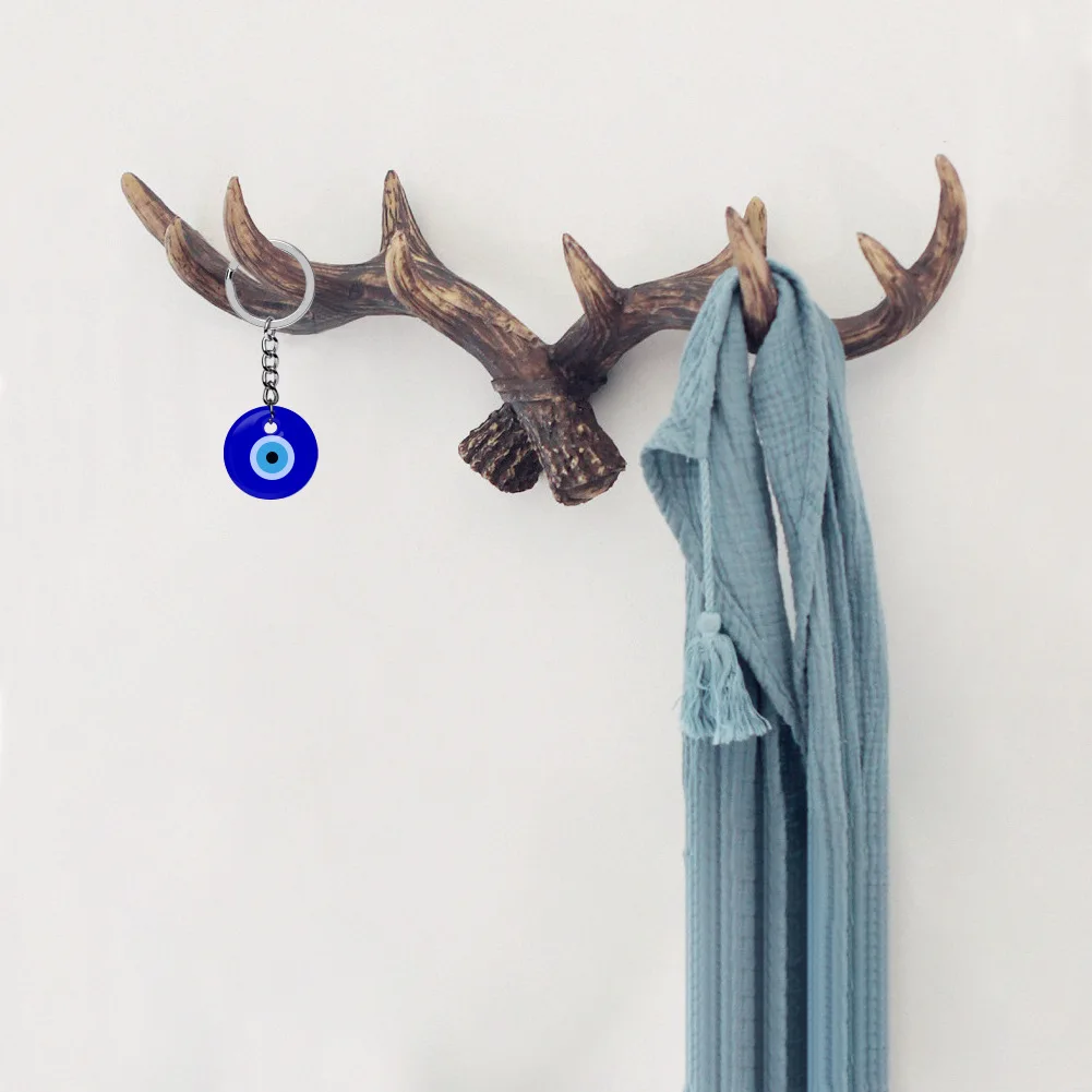 Blue Evil Eyes  Keychain Fashion Lucky Turkish Key Ring DIY Keychain Car Key Chains Ring Holder Accessories