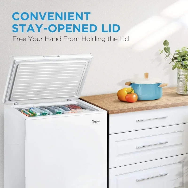 QWMidea MRC070S0AWW Chest Freezer,7.0 Cubic Feet,White