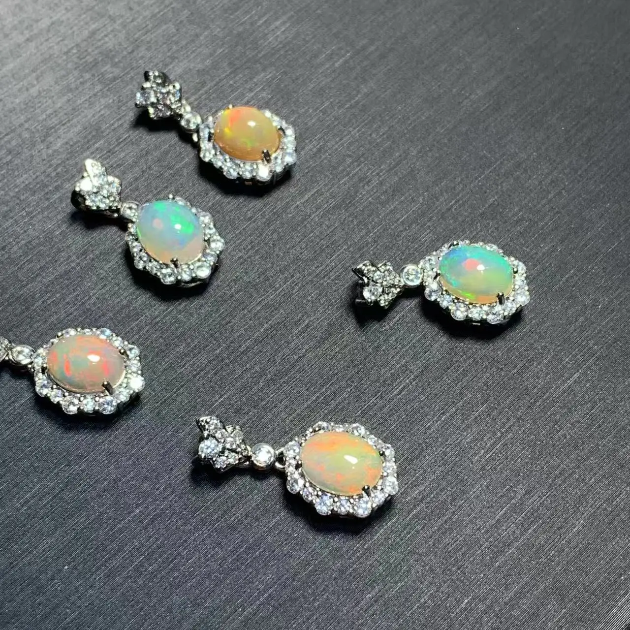 OVAL Natural Opal Pendant Necklace Fine Jewelry Handmade Stones Wholesale Healing Energy Gift Lucky Jewelry