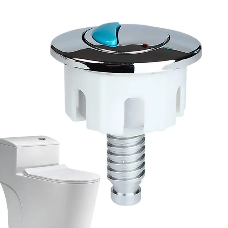 Toilet Push Button Replacement Toilet Double Push Button Round Flushing Rustproof Replacement Wire Control