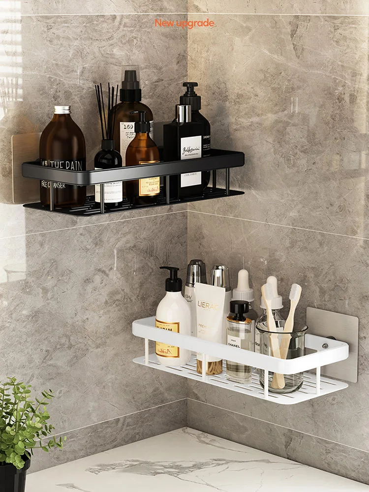 

Bathroom Shelves No-drill Wall Mounted Corner Shelf Shower Storage Rack Holder Toilet Organizer Bathroom Accessories