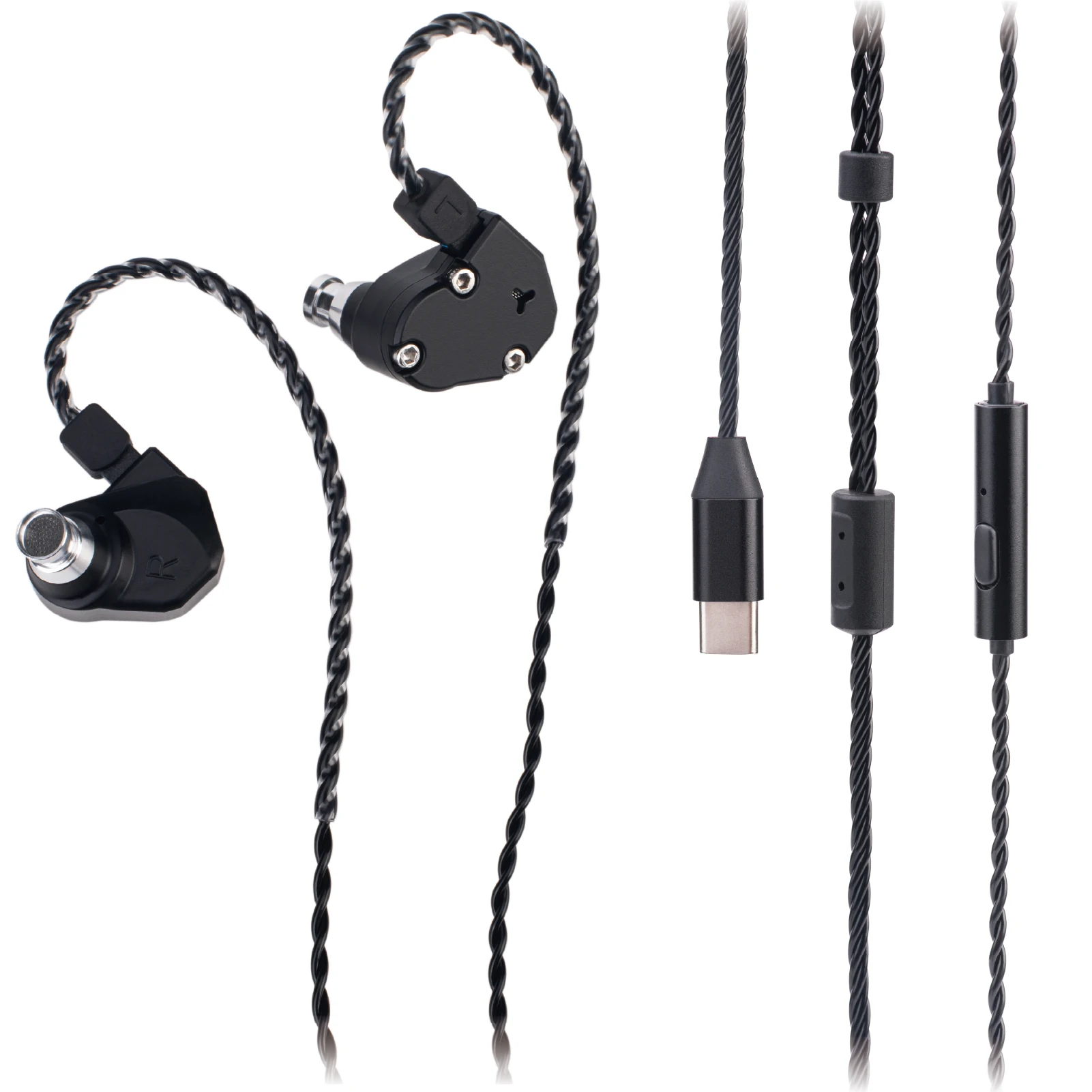TINHIFI C2 Best Budget In Ear Earphones C2 Upgraded Mech Style High Fidelity Earphones, Suitable for PU+LCP Driver Gaming,