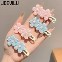 ⁦مشبك شعر زهر الكرز الوردي – رومانسي كيوت وأنيق للفتيات 🌸⁩ - الصورة ⁦3⁩