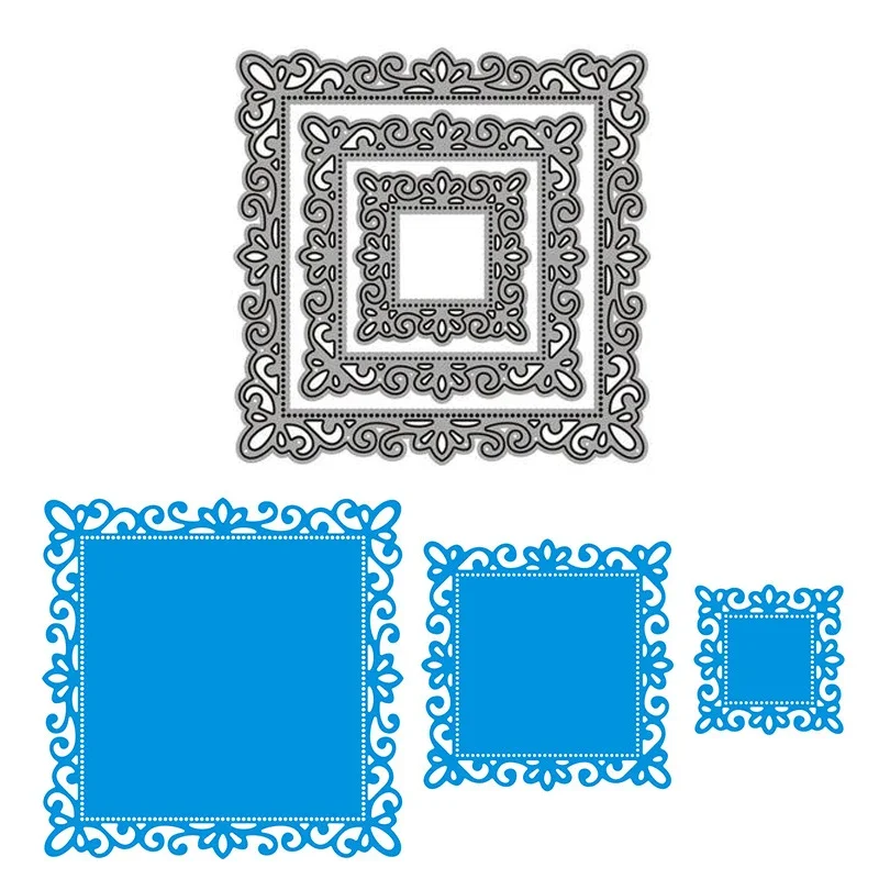 Fustelle per scrapbooking, fai da te, per goffratura, per muri di mattoni e finestre, design leggero, multiuso, per inviti, colore: argento