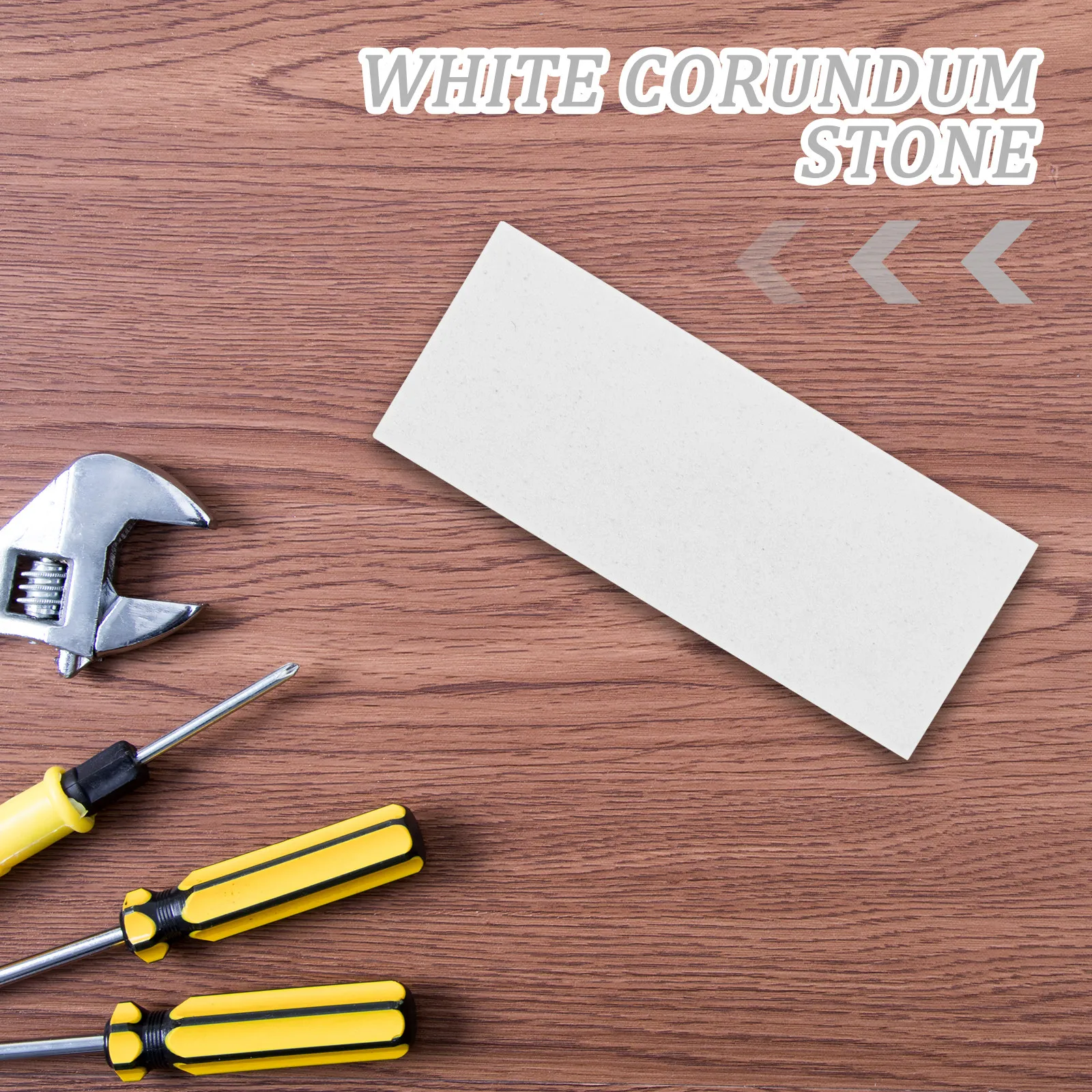 흰색 커런덤 평탄화 스톤 블록 양면 가정용 직선형 연마석 수리 도구 평탄화 스톤