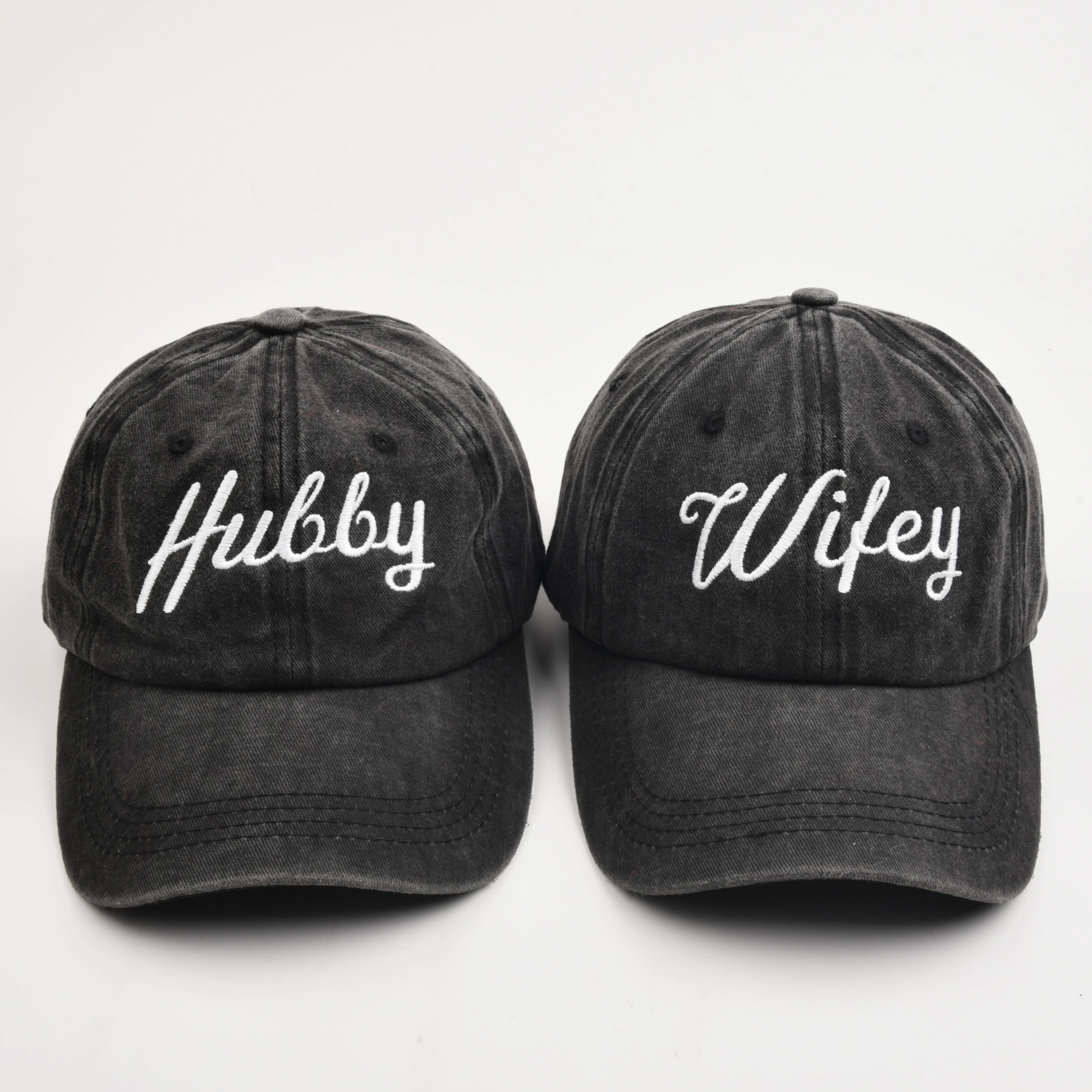 Wifey Hubby Baseball Cap For Men Women Letter Embroidery Adjustable Snapback Hats Cotton Soft Top Caps Party Gifts baseball cap,baseball caps,baseball hats,fashion hats