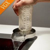 VGX อัตโนมัติถ้วยเครื่องซักผ้า Rinser ถ้วยแก้วเครื่องซักผ้าบาร์เบียร์นมชาถ้วยทําความสะอาดก๊อกน้ําสแตนเลส 304 อุปกรณ์ครัว 2