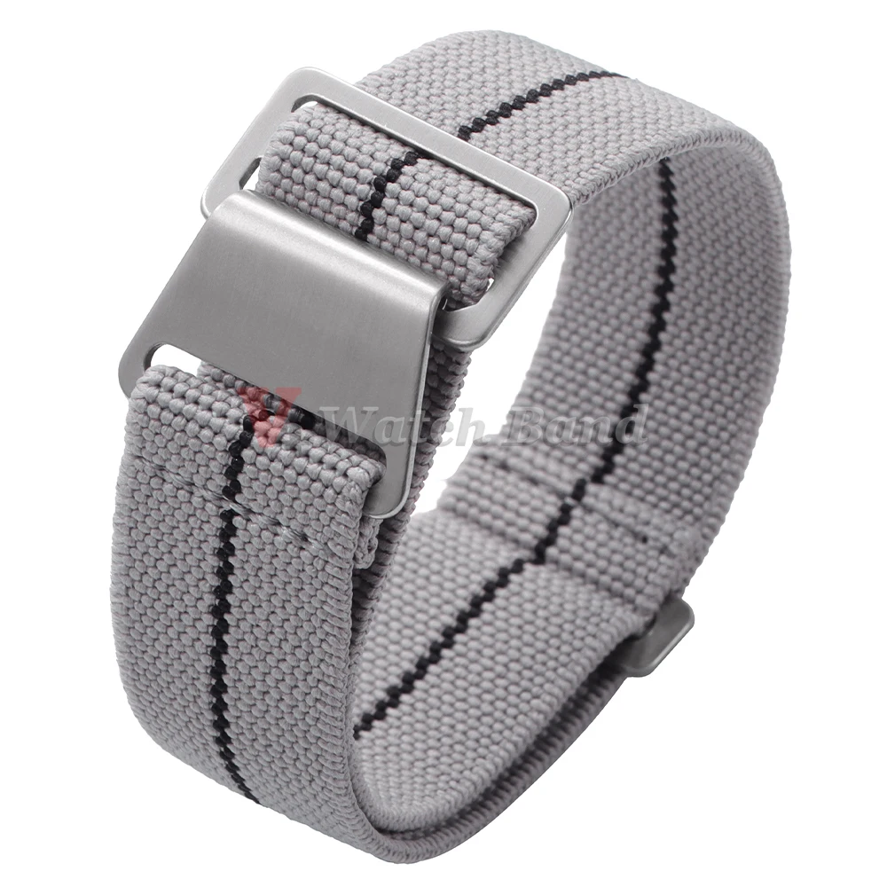 Versatile Elastic Nylon Watch Strap - Durable Fabric Wristband