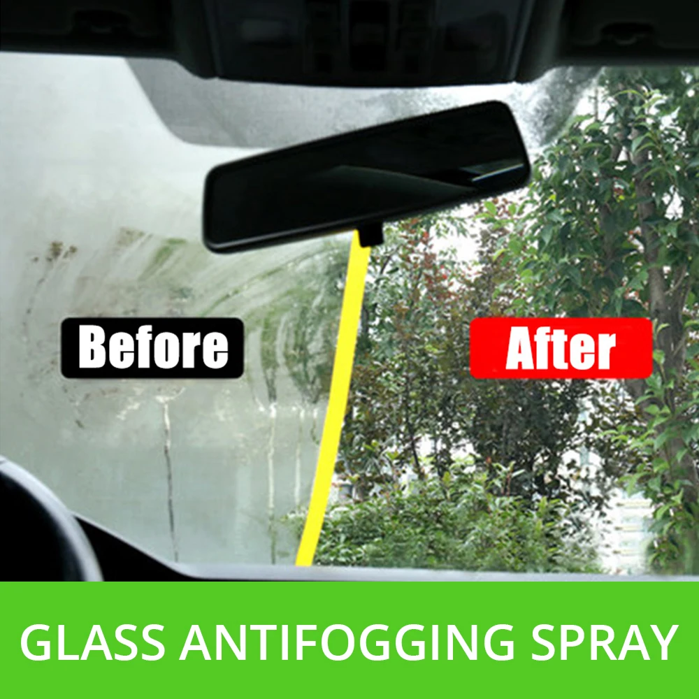 Spray antivaho duradero en el parabrisas del coche, accesorios para mejorar la vista del campo de conducción, Spray antiniebla hidráulico