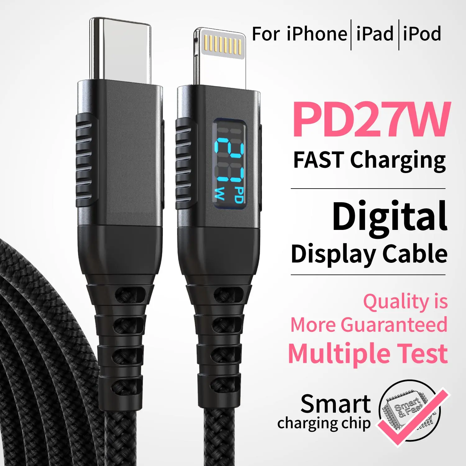 High-Speed USB-C to Lightning Fast Charging Cable