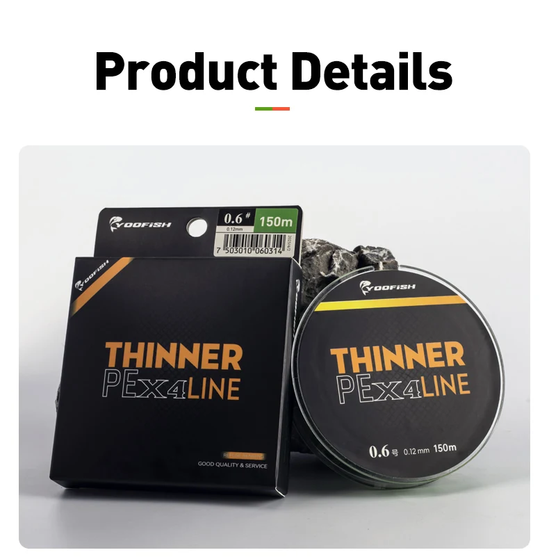 Micro THINNER Angelschnüre 100 m 150 m 0,2 0,4 0,8 geflochten PE MT8 4 Stränge Japan Monofilament Angelschnur Karpfen Fliegenfischen Draht – Detail 8