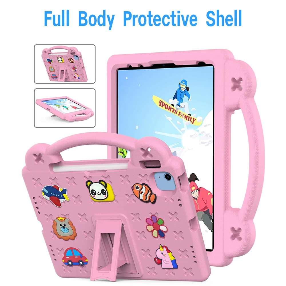 Colorful EVA Tablet Case with Pen Slot - Cartoon Design