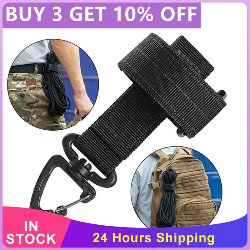 Keychain Storage Buckle Webbing Gloves Rope Holder Military Hook Fixed Rope Tactical Gear Clip Keeper Pouch Belt carabiner clips key chain clip carabiner belt clip keychain carabiner
