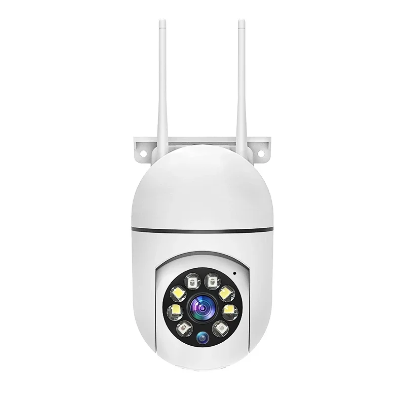 8MP Wifi監視カメラ PTZ ワイヤレスIPカメラ 8倍ズーム AI人間追跡 双方向音声 カラーナイトビジョン セキュリティカメラ CCTV