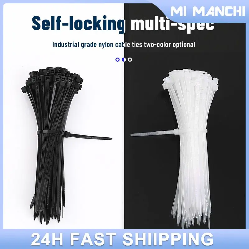 

Cable Tie Buckle Strong Endurance Cable Tie Nylon Cable Tie Set Binding Strap Holder Self-fixing Nylon Tie Tie Fastening Ring