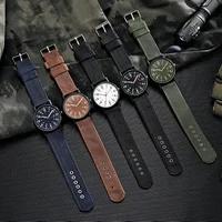 YIKAZE Military Men Watch Outdoor Sports Wristwatches Simple Nylon Band Luminous Male Army Quartz Wrist Watch Relogio Masculino 1