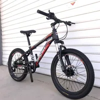 Vélo de montagne avec fourche avant absorbant les chocs, cadre en alliage d'aluminium, frein à disque, vélo pour enfants, 7 vitesses, 20 po 3