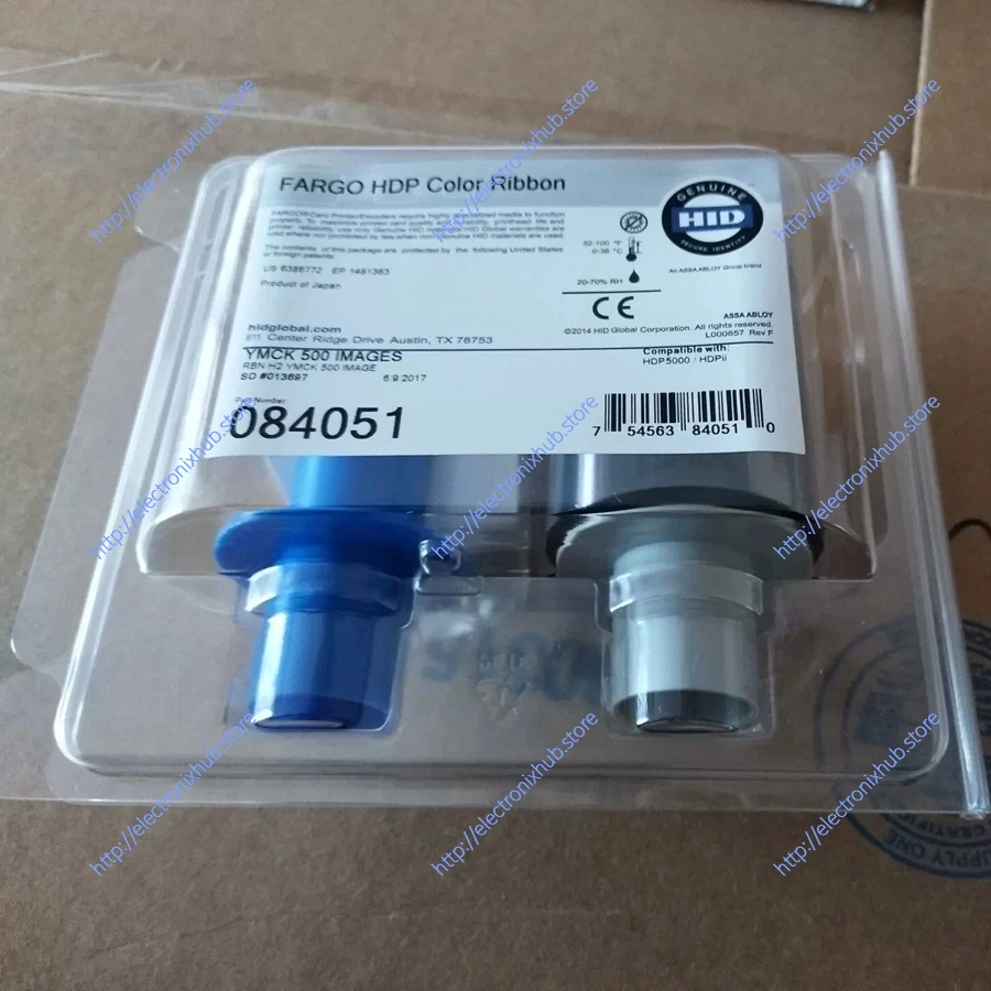 New 084051 YMCK Full Color Ribbon with Resin for Fargo HDP5000 card printer