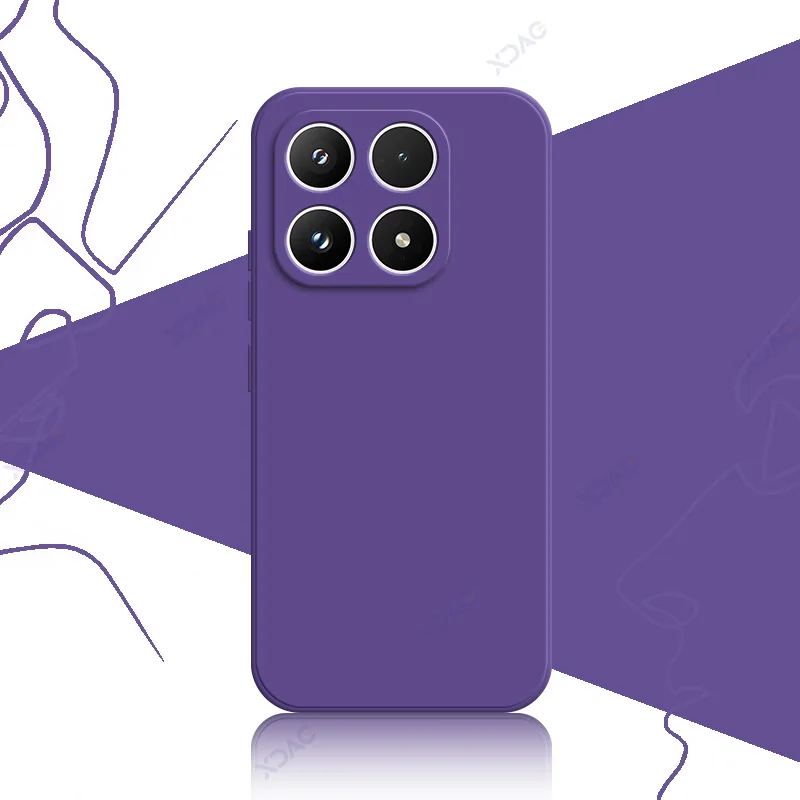 Luxury Liquid Silicone Waterproof Mobile Phone Case - 360° Protection, Soft Square Design