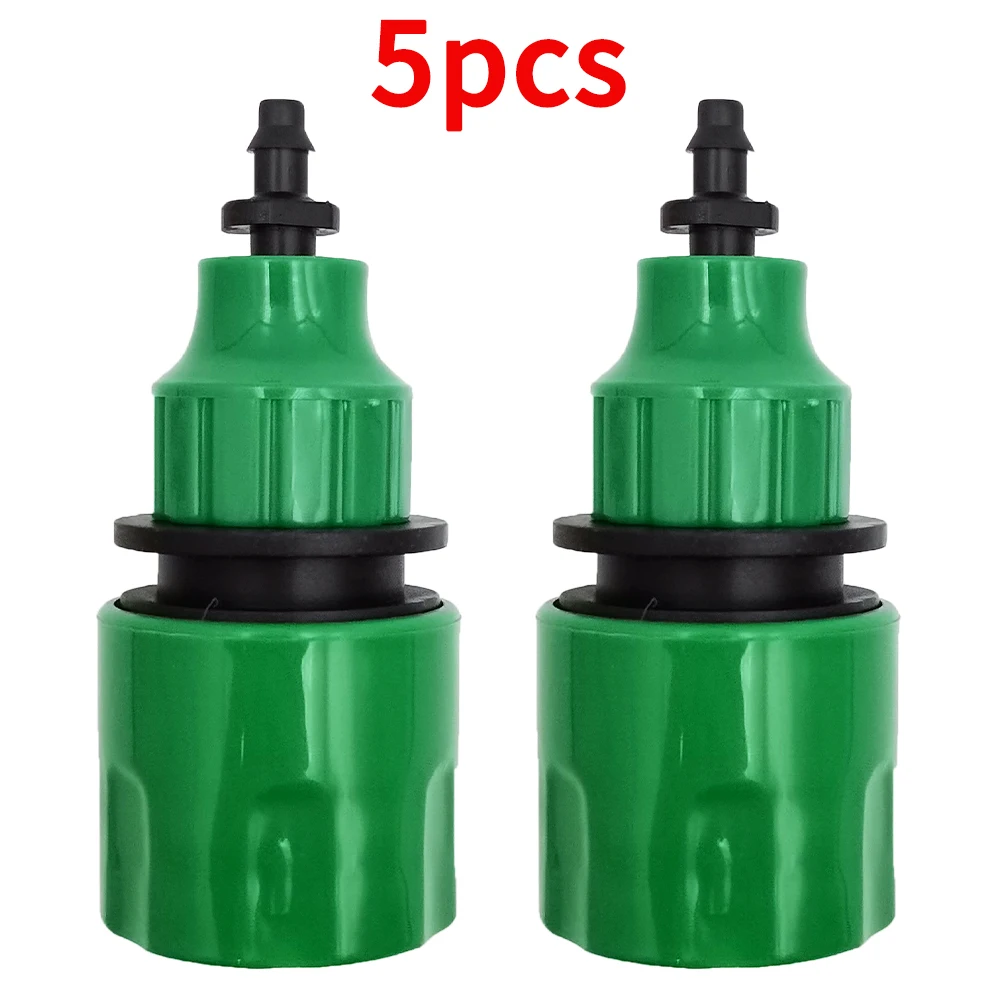Water Pipe Quick Connector 5pcs Plastic Hose Pipe Connector For Garden Pipeline Drip Irrigation System Watering Equipment