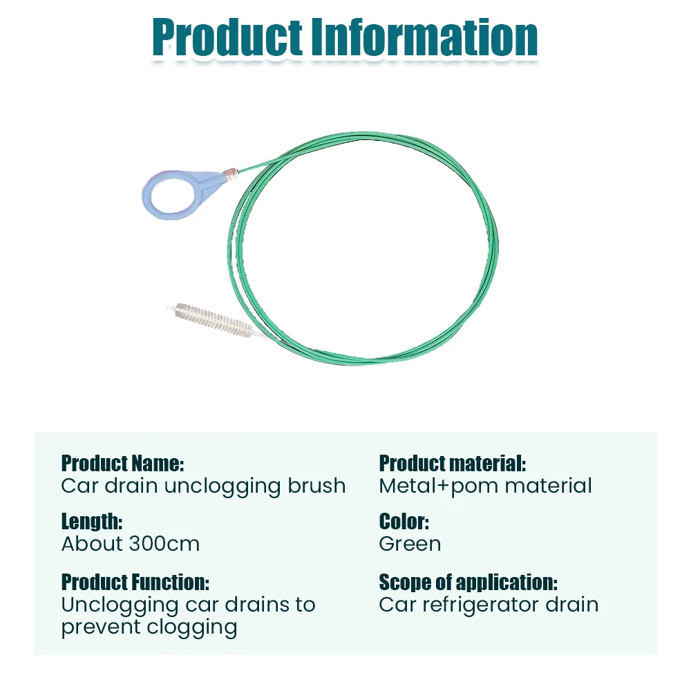 Car Drain Cleaning Brush 300/500cm drain cleaning brush car drain cleaning brush car cleaning tool