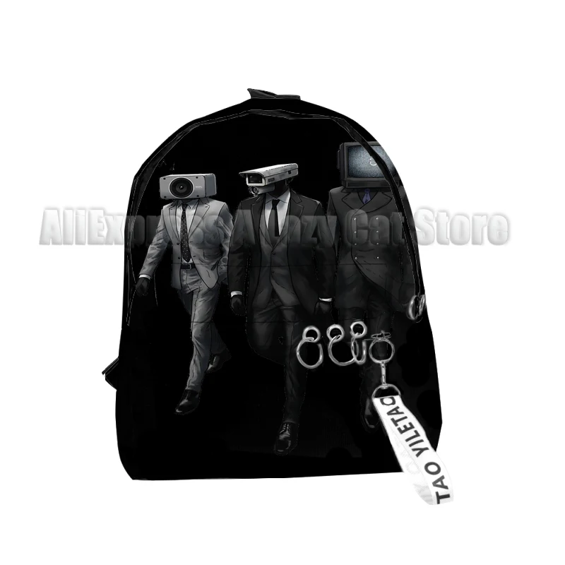 Skibidi Toilet Speakerman Backpack Cartoon Anime Game Camera Man School Bag Camcordeman Custom Kids Bags for Boys Girls 2