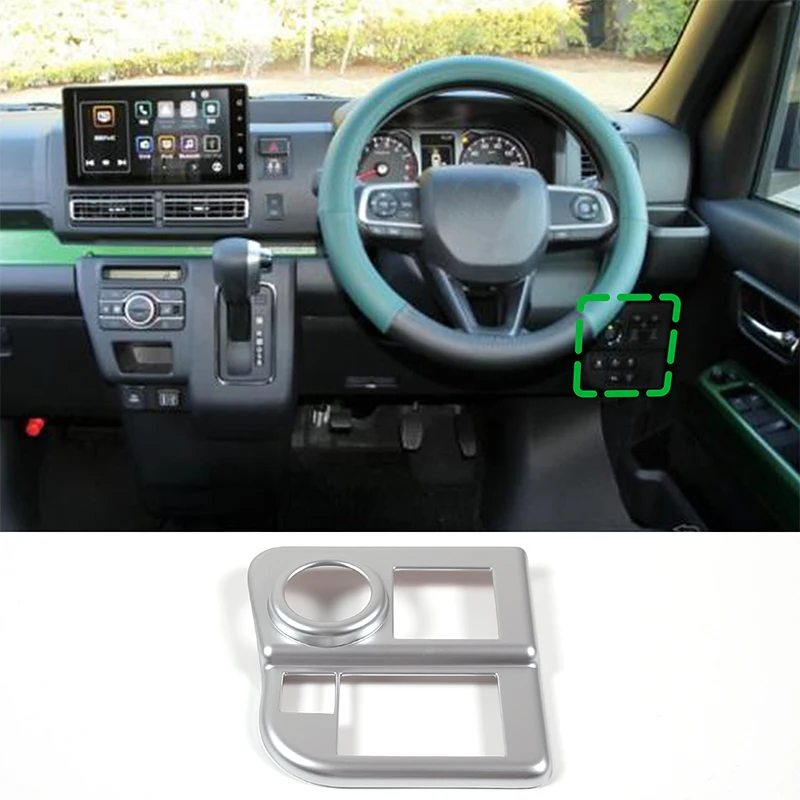 

For Daihatsu Atrai/Hijet Cargo 2022 ABS Chrome Car One-button Start Button frame Cover Trim sticker Car Accessories