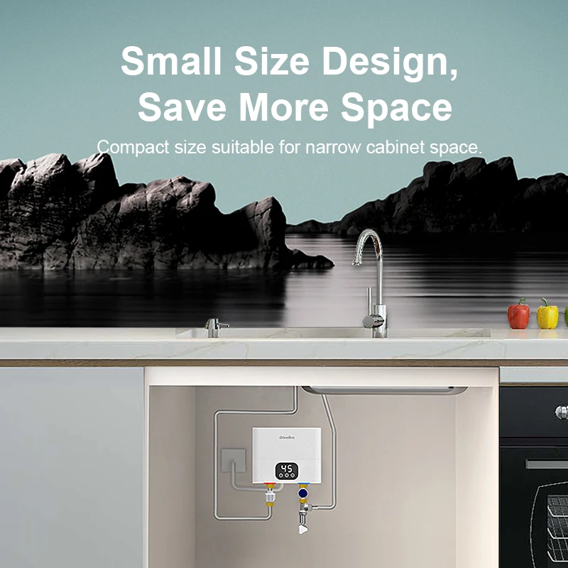 بريويلنا-سخان مياه كهربائي صغير 110 فولت/220 فولت...