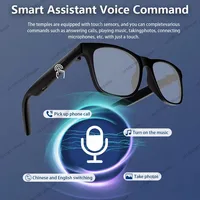 New Men's Smart Glasses Women's Bluetooth Glasses Voice Call Control Music UV Polarized Sunglasses Headphone Glasses Man 2025 3
