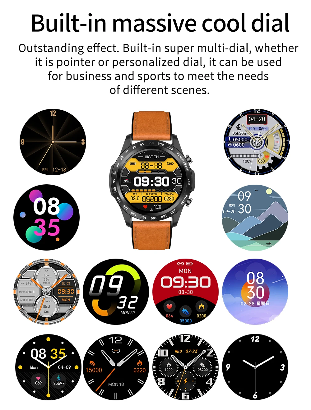 2022 Men Smart Watch Heart Rate Blood Pressure IP67 Waterproof Sports Fitness Luxury Watch Bluetooth Call Smartwatch Music Clock