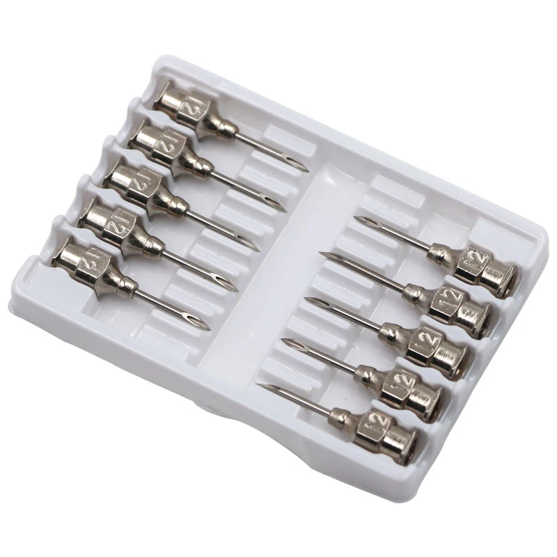 10 Pcs Tier Veterinär Spritze Nadeln Kuh Ziege Schwein Geflügel Huhn Vogel Injection impfstoff Nadeln Vieh Ausrüstung – Detail 2