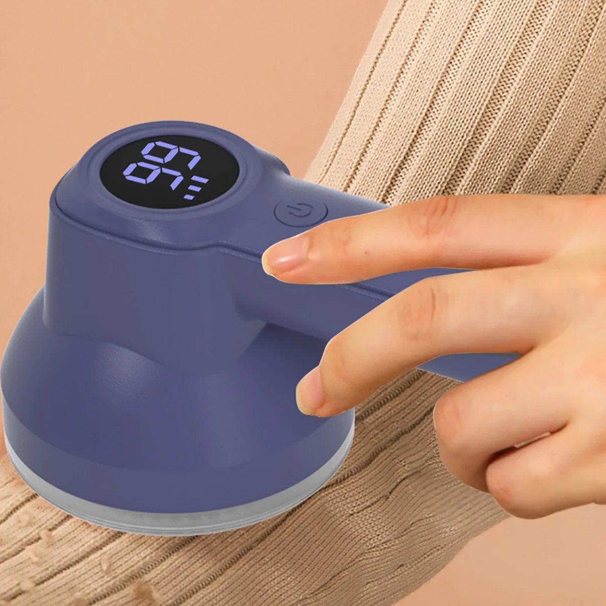 Portable Electric Digital Display Rechargeable Hair Ball Trimmer, Small Ball Fuzz Remover, Detachable Blade For Home Use 3