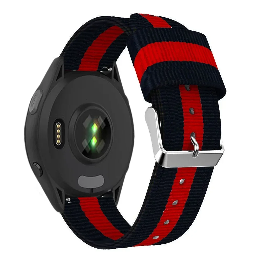 Fashionable Canvas Nylon Loop Strap – 22/20mm Adjustable Comfortable Band