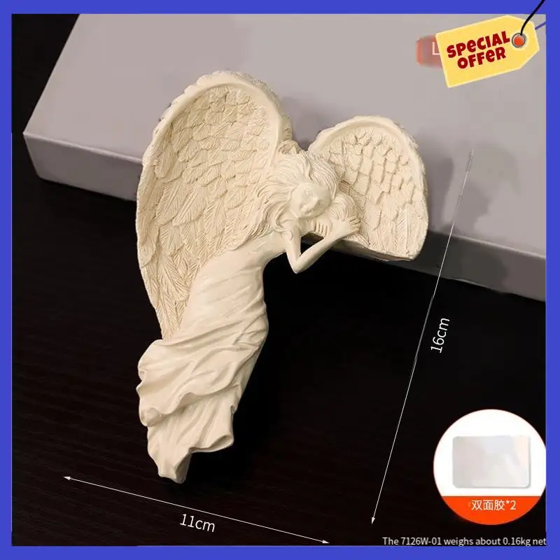 Resin Angel-Wings Sculpture Photo Frame-Decor Kit Crafts Ornament For Festival Or Weddings