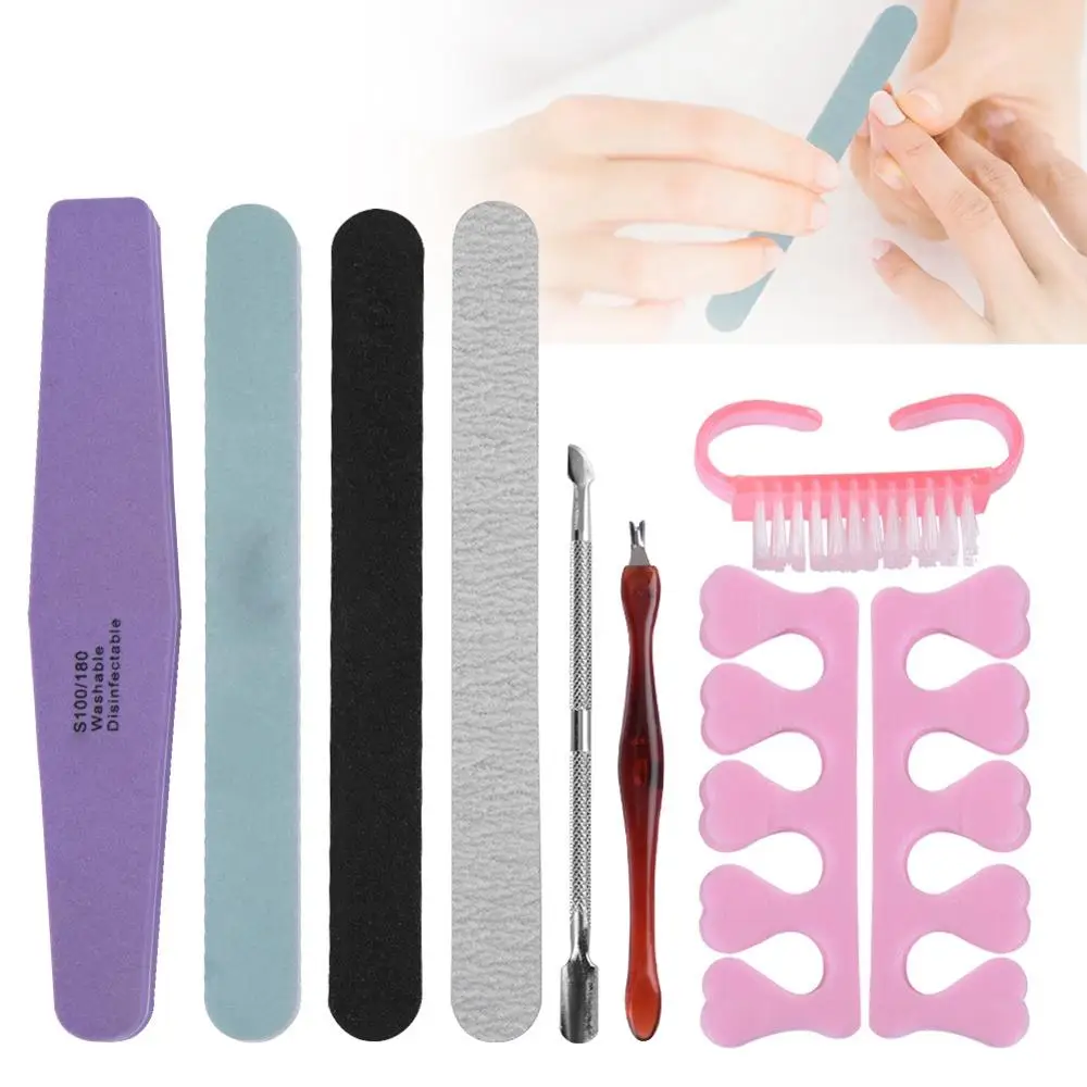 

Newest 8 Pcs Manicure Tool For DIY Manicure And Cleaning Polished Sponge File Polishing Strip Set Professional Manicure Tool New