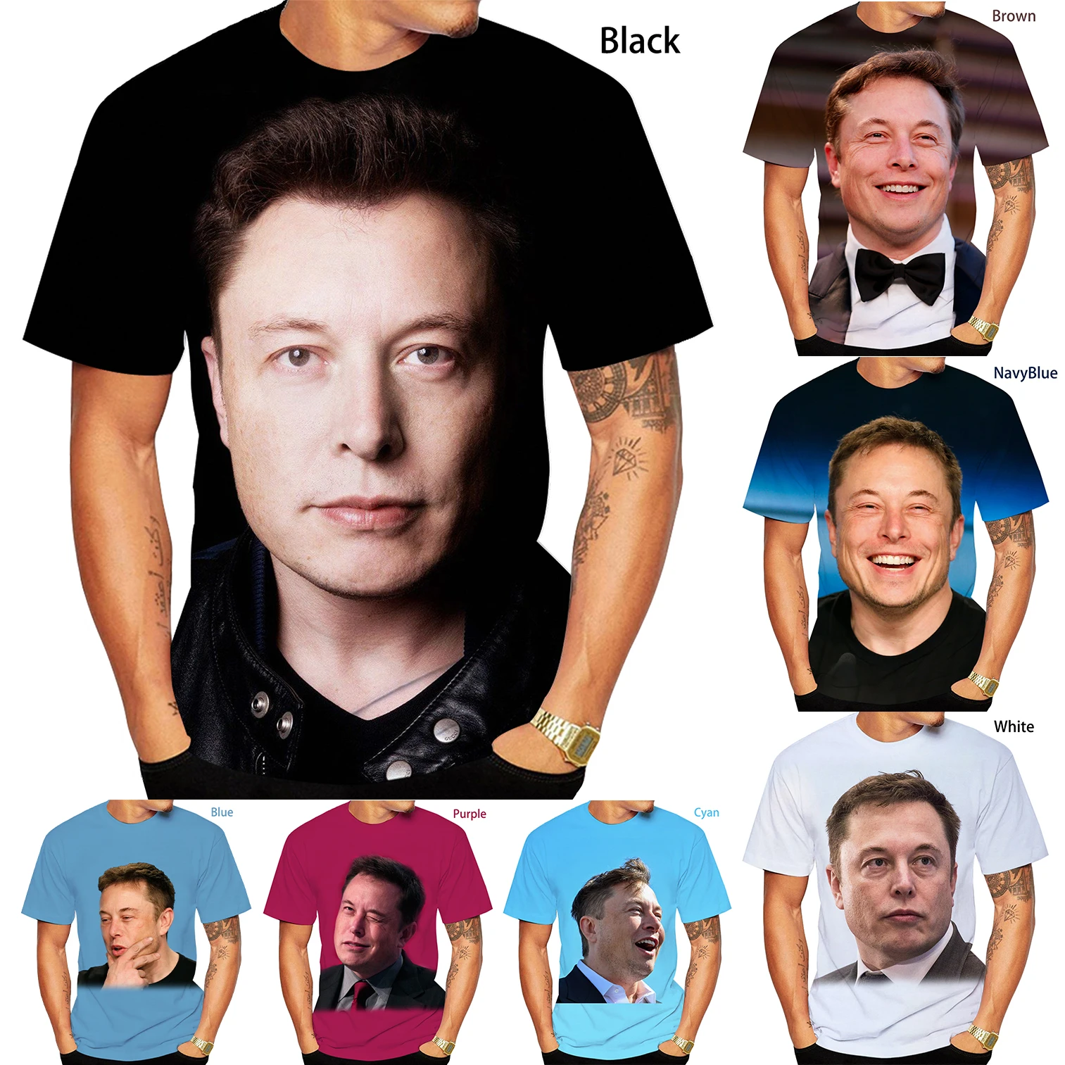 

Newest Fashion 3D Printing Elon Reeve Musk T Shirt Cool Short Sleeved T-Shirt Hot Men/Women tshirt Unisex Summer Tees