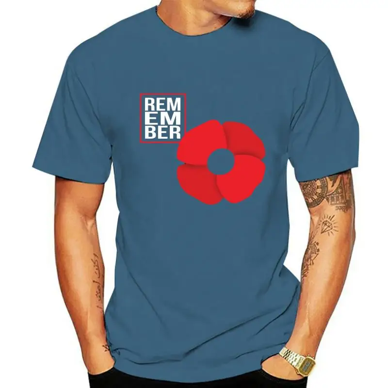 T-Shirt Per Il Giorno Della Memoria Poppy Flower Ricorda I Solders Armist Day Tee Top
