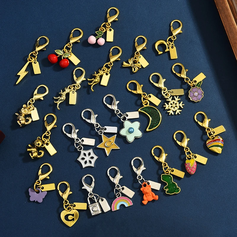 Bag Pendant Exquisite Cherry Butterfly Keychain Car Keychain Creative Fashion Women's Backpack Decoration Accessories Gifts