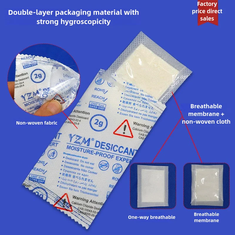 Calcium Chloride Desiccant Handicraft Leather Goods Shoes Clothing Wardrobe Moisture-proof Agent 2/5/10/25/50g silica gel desiccant moisture absorber bag moisture absorber moisture absorbing bag