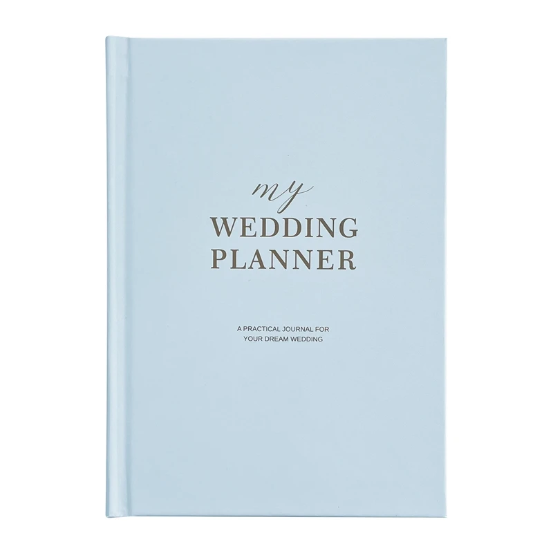 

Свадебный планировщик, книга и органайзер, полный журнал невесты для помолвки пары, блокнот в твердой обложке A5